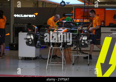 28.11.2024, Losail International Circuit, Doha, Formula 1, Qatar. 11 agosto 2024. Airways Qatar Grand Prix 2024, im Bild Das Auto von Oscar Piastri (AUS), McLaren F1 Team (foto di Alessio De Marco/Sipa USA) crediti: SIPA USA/Alamy Live News Foto Stock