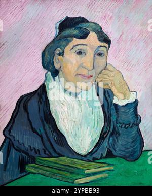 Arlesienne, Madame Ginoux, Ritratto di Madame Ginoux, l'Arlesienne, Vincent van Gogh, 1890, Galleria Nazionale d'Arte moderna e Contemporanea, Rom Foto Stock