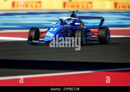 Lusail, Qatar. 29 novembre 2024. 17 EDGARD Jessica (gbr), Rodin Motorsport, Tatuus F4-T-421, azione durante il 6° round della 2024 F1 Academy dal 29 novembre al 1° dicembre 2024 sul circuito Internazionale di Lusail, a Lusail, Qatar - Photo Javier Jimenez/DPPI Credit: DPPI Media/Alamy Live News Foto Stock