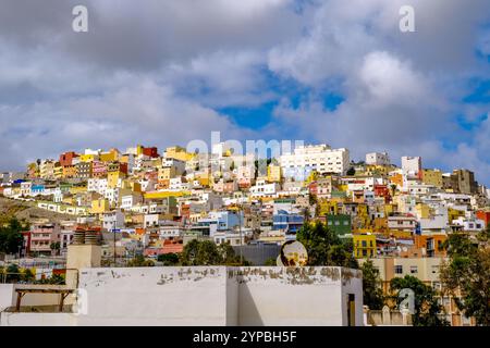 Spagna, Isole Canarie, Gran Canaria (o Grand Canary Island). Las Palmas *** didascalia locale *** Foto Stock