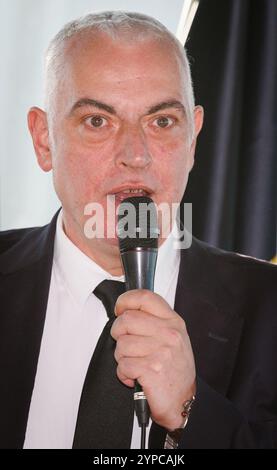 Bruxelles, Belgio. 29 novembre 2024. Il sindaco di Ganshoren Jean-Paul Van Laethem nella foto durante una cerimonia per i nuovi sindaci della regione di Bruxelles-capitale, venerdì 29 novembre 2024, a Bruxelles. BELGA PHOTO BENOIT DOPPAGNE credito: Belga News Agency/Alamy Live News Foto Stock