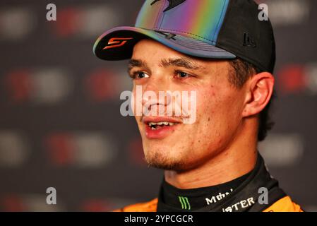 Doha, Qatar. 29 novembre 2024. Lando Norris (GBR) McLaren. 29.11.2024 Formula 1 World Championship, Rd 23, Qatar Grand Prix, Doha, Qatar, giorno di qualificazione Sprint. Il credito fotografico dovrebbe essere: XPB/Alamy Live News. Foto Stock