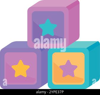 blocca il giocattolo per bambini Illustrazione Vettoriale