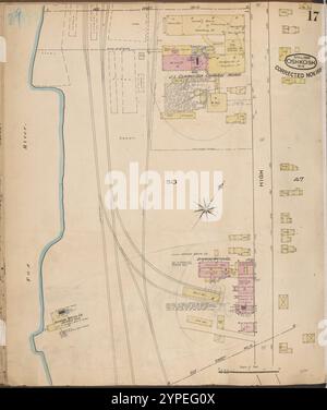 Oshkosh, Wisconsin ... : corretto novembre, 1885 ... 1885 - 1887 da Sanborn Map & Publishing Co.. Foto Stock