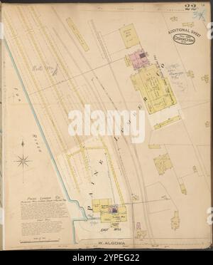 Oshkosh, Wisconsin ... : corretto novembre, 1885 ... 1885 - 1887 da Sanborn Map & Publishing Co.. Foto Stock