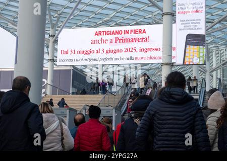 Milano, Italia. 30 novembre 2024. Rho Fiera Milano. Inaugurazione dell'artigiano in fiera 2024. - Cronaca - Milano, Italia - sabato 30 novembre 2024 (foto Alessandro Cimma/Lapresse) Rho Fiera Milano. Inaugurazione dell'artigiano alla fiera 2024. - Chronicle - Milano, Italia - sabato 30 novembre 2024 (foto Alessandro Cimma/Lapresse) crediti: LaPresse/Alamy Live News Foto Stock