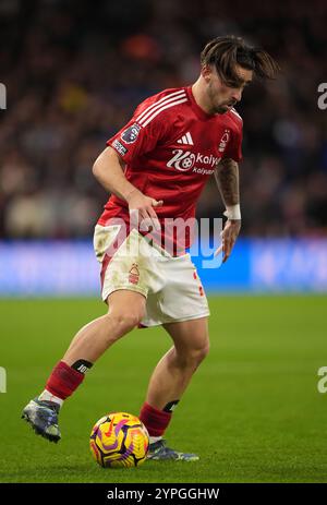 Jota Silva del Nottingham Forest durante la partita di Premier League al City Ground di Nottingham. Data foto: Sabato 30 novembre 2024. Foto Stock