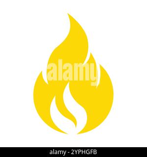 Versatile Fire Vector per logo, promozioni, siti Web, marketing, giochi e packaging Illustrazione Vettoriale