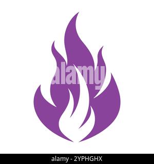 Versatile Fire Vector per logo, promozioni, siti Web, marketing, giochi e packaging Illustrazione Vettoriale