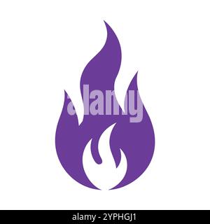 Versatile Fire Vector per logo, promozioni, siti Web, marketing, giochi e packaging Illustrazione Vettoriale