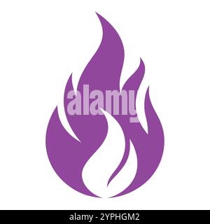 Versatile Fire Vector per logo, promozioni, siti Web, marketing, giochi e packaging Illustrazione Vettoriale