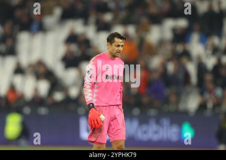 London Stadium, Londra, Regno Unito. 30 novembre 2024. Premier League Football, West Ham United contro Arsenal; portiere Lukasz Fabianski del West Ham United Credit: Action Plus Sports/Alamy Live News Foto Stock