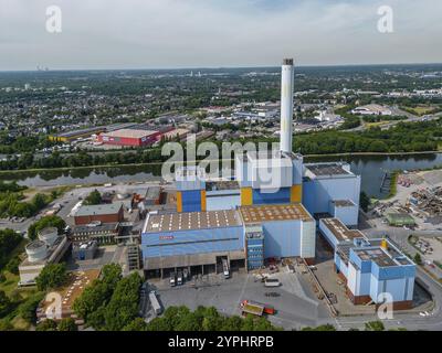 Il GMVA Niederrhein è un impianto di incenerimento dei rifiuti che opera come partenariato pubblico-privato (PPP) e si trova nella città di Oberhausen. Era estab Foto Stock