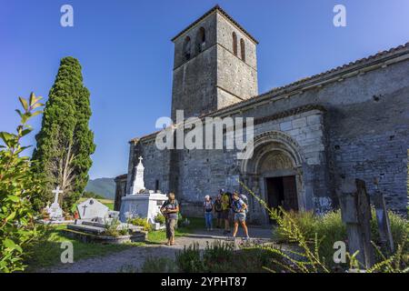 Basilica Saint-Just de Valcabrere, XII secolo, Comminges, Repubblica francese Foto Stock