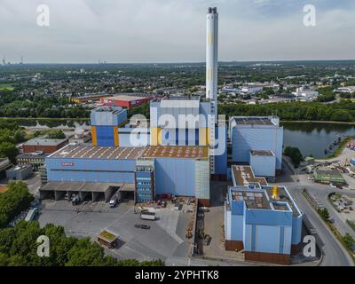 Il GMVA Niederrhein è un impianto di incenerimento dei rifiuti che opera come partenariato pubblico-privato (PPP) e si trova nella città di Oberhausen. Era estab Foto Stock