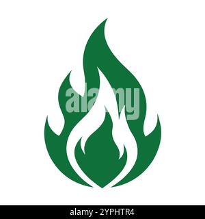 Versatile Fire Vector per logo, promozioni, siti Web, marketing, giochi e packaging Illustrazione Vettoriale
