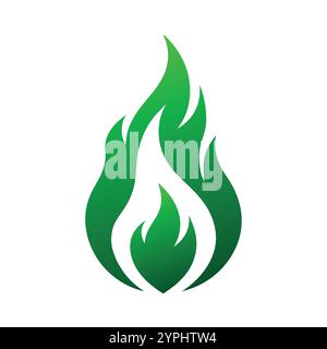 Versatile Fire Vector per logo, promozioni, siti Web, marketing, giochi e packaging Illustrazione Vettoriale