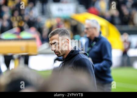 Wolverhampton, Regno Unito. 30 novembre 2024. Wolverhampton, Inghilterra, 30 novembre 2024: Allenatore dei lupi Gary o'Neil durante la partita di calcio di Premier League tra Wolverhampton Wanderers e Bournemouth allo stadio Molineux di Wolverhampton, Inghilterra (Natalie Mincher/SPP) crediti: SPP Sport Press Photo. /Alamy Live News Foto Stock