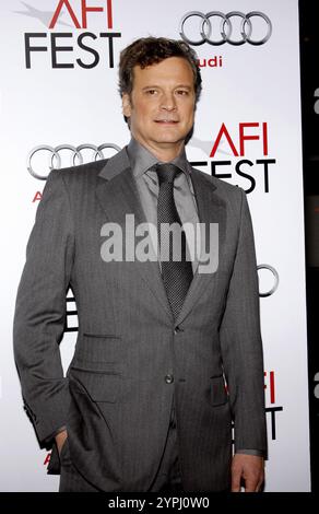 HOLLYWOOD, CA - 5 NOVEMBRE 2009: Colin Firth all'AFI FEST 2009 proiezione di "A Single Man" tenutasi al Grauman's Chinese Theater di Hollywood, USA il 5 novembre 2009. Foto Stock