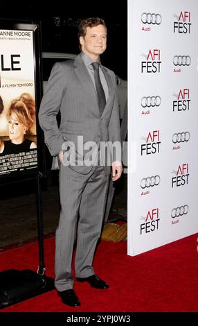 HOLLYWOOD, CA - 5 NOVEMBRE 2009: Colin Firth all'AFI FEST 2009 proiezione di "A Single Man" tenutasi al Grauman's Chinese Theater di Hollywood, USA il 5 novembre 2009. Foto Stock