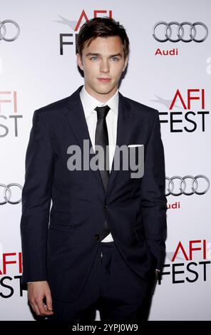 HOLLYWOOD, CA - 5 NOVEMBRE 2009: Nicholas Hoult all'AFI FEST 2009 proiezione di "A Single Man" tenutasi al Grauman's Chinese Theater di Hollywood, USA il 5 novembre 2009. Foto Stock