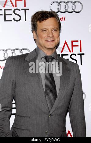 HOLLYWOOD, CA - 5 NOVEMBRE 2009: Colin Firth all'AFI FEST 2009 proiezione di "A Single Man" tenutasi al Grauman's Chinese Theater di Hollywood, USA il 5 novembre 2009. Foto Stock