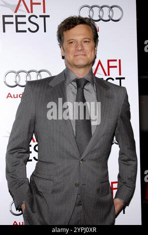 HOLLYWOOD, CA - 5 NOVEMBRE 2009: Colin Firth all'AFI FEST 2009 proiezione di "A Single Man" tenutasi al Grauman's Chinese Theater di Hollywood, USA il 5 novembre 2009. Foto Stock