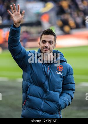 Wolverhampton, Regno Unito. 30 novembre 2024. Wolverhampton, Inghilterra, 30 novembre 2024: Pablo Sarabia (21 Lupi) durante la partita di calcio di Premier League tra Wolverhampton Wanderers e Bournemouth allo stadio Molineux di Wolverhampton, Inghilterra (Natalie Mincher/SPP) crediti: SPP Sport Press Photo. /Alamy Live News Foto Stock