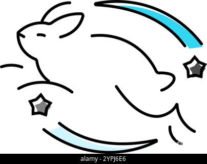 etichetta prodotto crudeltà etichetta colore di avvertenza icona vettoriale illustrazione Illustrazione Vettoriale