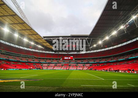 Wembley Stadium, Regno Unito. 30 novembre 2024. Wembley Stadium durante l'amichevole internazionale tra Inghilterra e Stati Uniti al Wembley Stadium, Londra, Inghilterra 30 novembre 2024 | foto: Jayde Chamberlain/SPP. Jayde Chamberlain/SPP (Jayde Chamberlain/SPP) credito: SPP Sport Press Photo. /Alamy Live News Foto Stock