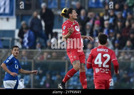 Milano Djuric (Monza) durante la partita di serie A italiana tra Como 1-1 Monza allo Stadio Giuseppe Sinigaglia il 30 novembre 2024 a Como. (Foto di Maurizio Borsari/AFLO) Foto Stock