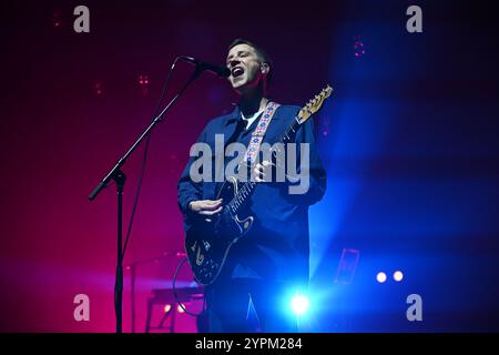 Londra, Regno Unito. 30 novembre 2024. LONDRA, INGHILTERRA - NOVEMBRE 30: Leo Wyndham di "Palace" si esibisce all'Eventim Apollo il 30 novembre 2024 a Londra, Inghilterra. CAP/Mar © Mar/Capital Pictures credito: Capital Pictures/Alamy Live News Foto Stock