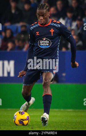 Barcellona, Espagne. 30 novembre 2024. Ilaix MORIBA del Celta Vigo durante la partita di calcio della Liga spagnola tra RCD Espanyol e RC Celta de Vigo il 30 novembre 2024 allo stadio RCDE di Barcellona, Spagna - foto Matthieu Mirville (J Garcia)/DPPI Credit: DPPI Media/Alamy Live News Foto Stock