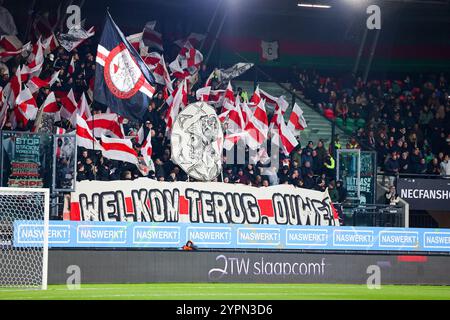 Nijmegen, Paesi Bassi. 1 dicembre 2024. NIJMEGEN, 01-12-2024, Goffert Stadium, football, Dutch eredivisie, stagione 2024/2025, durante la partita NEC - Ajax Credit: Pro Shots/Alamy Live News Foto Stock