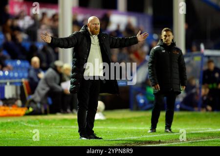 Andy Whing, manager dei Solihul Moors, durante la gara del secondo turno della Emirates fa Cup all'ARMCO Arena di Solihull. Data foto: Domenica 1 dicembre 2024. Foto Stock