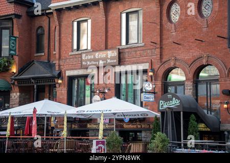 Pub Town Crier in John Street nel centro di Toronto, Ontario, Canada Foto Stock