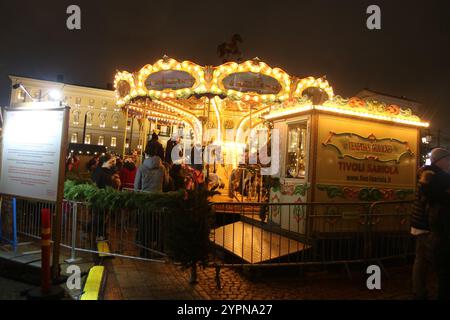 Mercatino di Natale di Helsinki 2024 Foto Stock