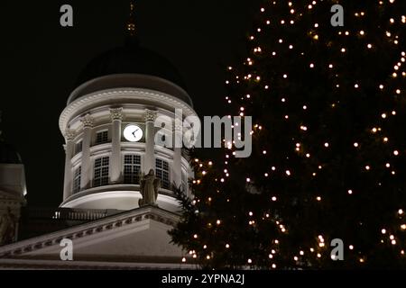 Mercatino di Natale di Helsinki 2024 Foto Stock