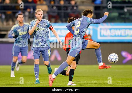 Nijmegen, Paesi Bassi. 1 dicembre 2024. NIJMEGEN, 01-12-2024, Goffert Stadium, football, Dutch eredivisie, stagione 2024/2025, durante la partita NEC - Ajax. Crediti: Pro Shots/Alamy Live News Foto Stock