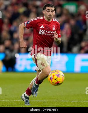 Nottingham, Regno Unito. 30 novembre 2024. Jota Silva del Nottingham Forest durante la partita di Premier League al City Ground di Nottingham. Il credito per immagini dovrebbe essere: Andrew Yates/Sportimage Credit: Sportimage Ltd/Alamy Live News Foto Stock