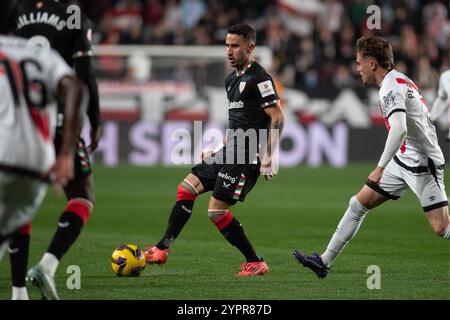 Partita di calcio spagnola la Liga EA Sports Rayo Vallecano vs Athletic Club allo stadio Vallecas di Madrid, Spagna. 1 dicembre 2024. 900/Cordon Press Credit: CORDON PRESS/Alamy Live News Foto Stock