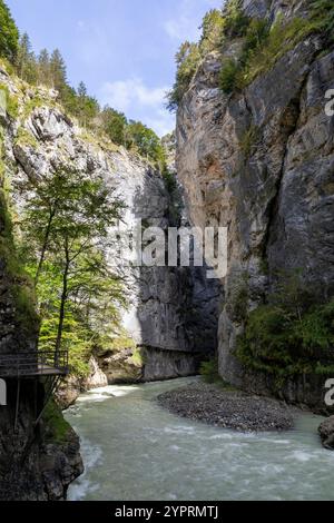 gola di aare sul fiume aare vicino a meiringen in svizzera Foto Stock