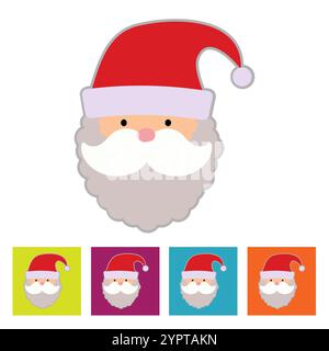 Babbo Natale. Icona anno nuovo. Illustrazione vettoriale Illustrazione Vettoriale