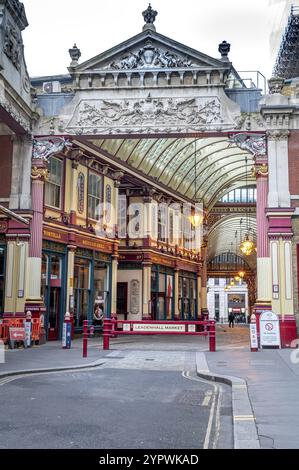 Londra, Regno Unito, 24 marzo 2024: Leadenhall Market a Londra. REGNO UNITO Foto Stock