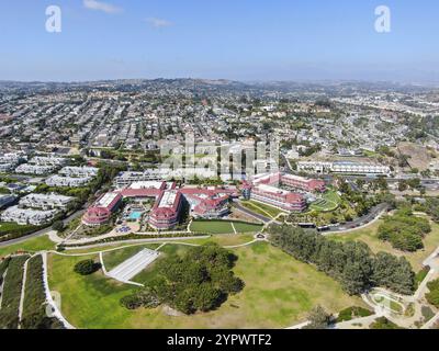 Vista aerea della città di Dana Point. Southern Orange County, California. STATI UNITI Foto Stock