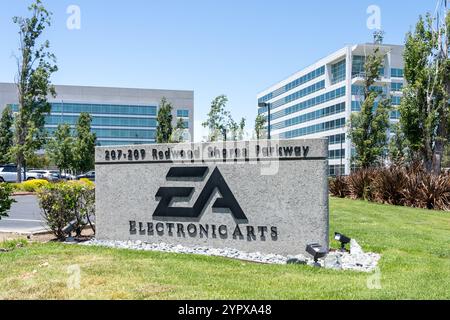 Sede della Electronic Arts a Redwood City, California, Stati Uniti Foto Stock