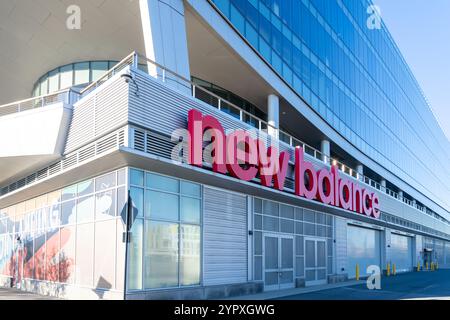 Sede centrale di New Balance (NB) a Boston, Massachusetts, USA Foto Stock