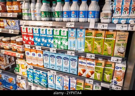 Civitavecchia Italia, Piazza Vittorio Emanuele, Pam ipermercato locale supermercato, interno, vetrina, scaffali, navate Foto Stock