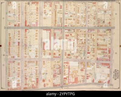 Brooklyn, Vol. 5, Double Page Plate No. 16; Part of Ward 29, Section 16; 1906 di E.B. Hyde & Co.. Foto Stock