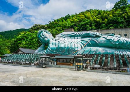 Tempio Nanzoin del Buddha reclinato in Giappone Foto Stock